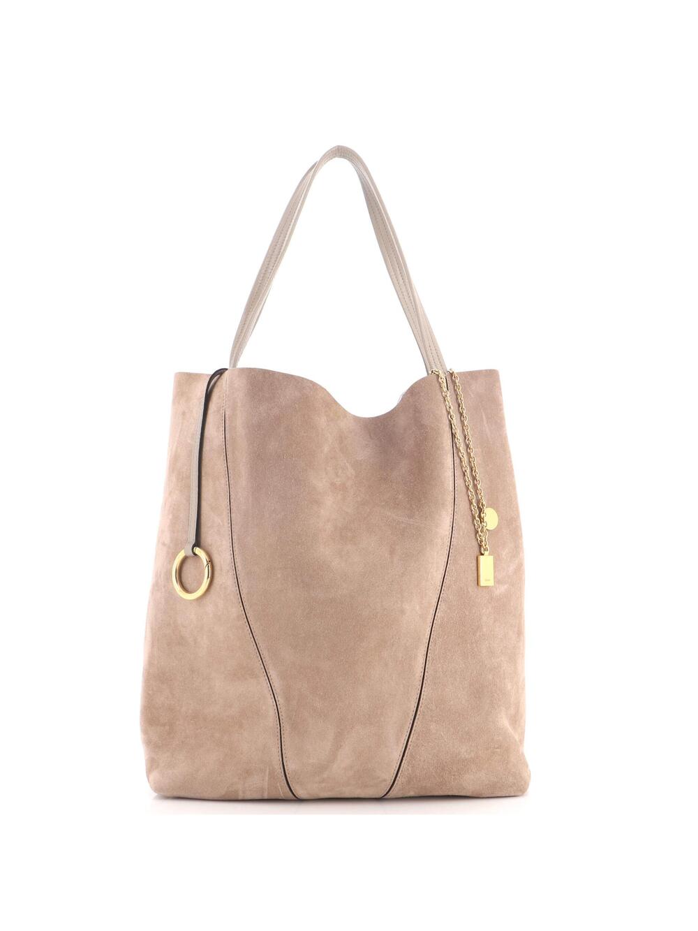 Chloe Spin Tote Suede Large #340869C10B